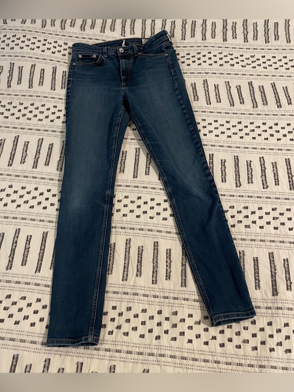 rag & bone Nina High-Rise Skinny Jeans Bedford Dark Wash Size 27